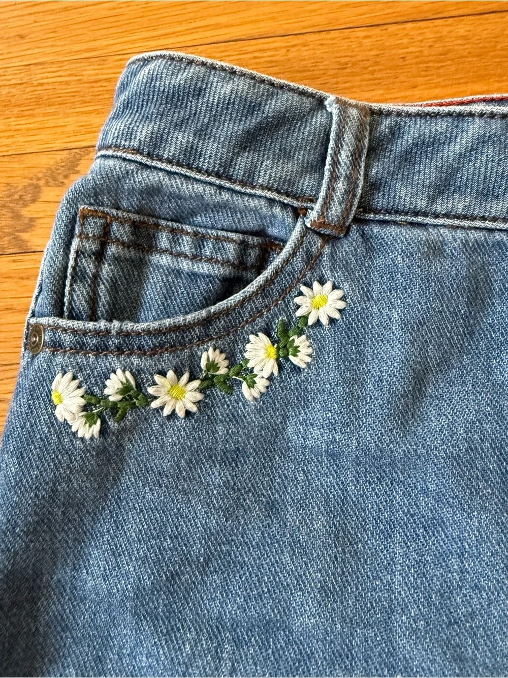 EUC Mini Boden Floral Pocket Denim Shorts